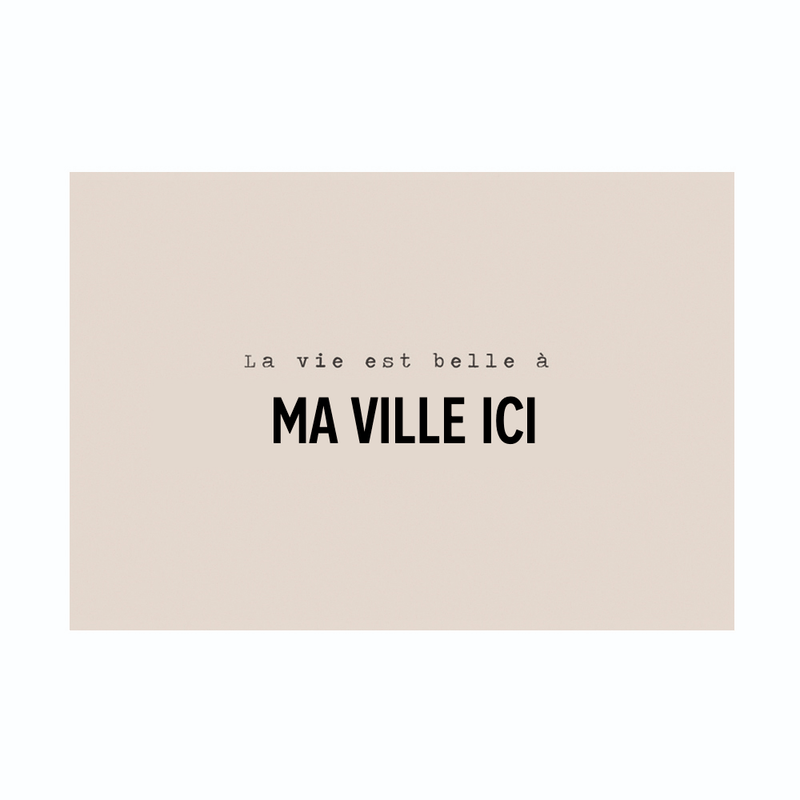 Set de table Personnalisé Blenio Beige - Pôdevache - I.D DECO MARSEILLE