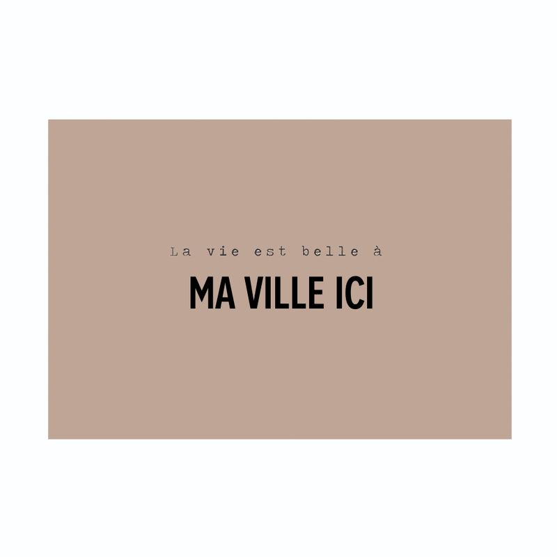 Set de table Personnalisé Blenio Taupe - Pôdevache - I.D DECO MARSEILLE