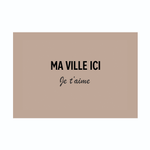 Set de table Personnalisé Avio Taupe - Pôdevache - I.D DECO MARSEILLE