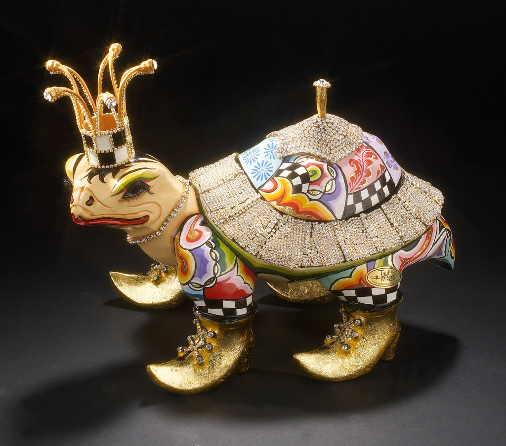 Emma la Tortue L Tom’s Drag – Sculpture tortue design avec coffret intégré - I.D DECO MARSEILLE