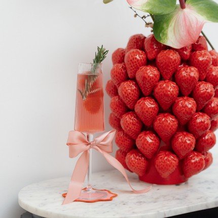 Vase Fraises Rouge 24CM - I.D DECO MARSEILLE
