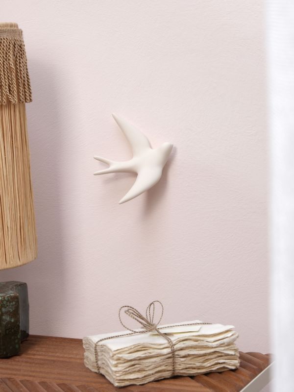 Hirondelle Volage en céramique - Blanche - Monochromic - I.D DECO MARSEILLE