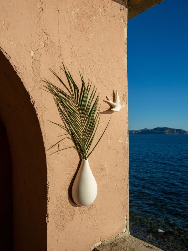 Hirondelle Volage en céramique - Blanche - Monochromic - I.D DECO MARSEILLE