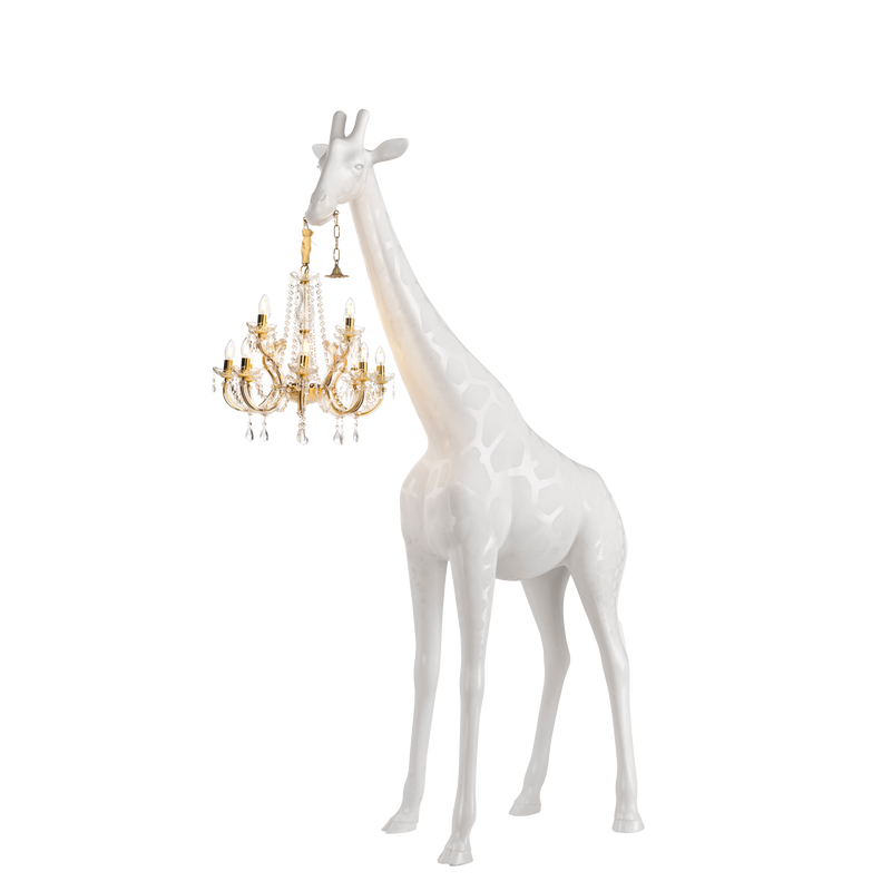 Girafe In Love M Indoor White de Qeeboo, disponible chez I.D DECO Marseille