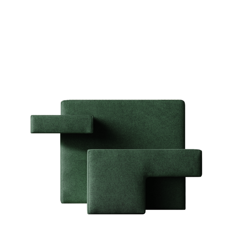 Fauteuil Primitive Armchair de Qeeboo, Dark Green, disponible chez I.D DECO Marseille