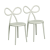 Qeeboo Ribbon Chair White, lot de 2, disponible chez I.D DECO Marseille