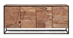 Buffet 4 Portes Gony, meuble de rangement en bois et métal disponible chez I.D DECO MARSEILLE