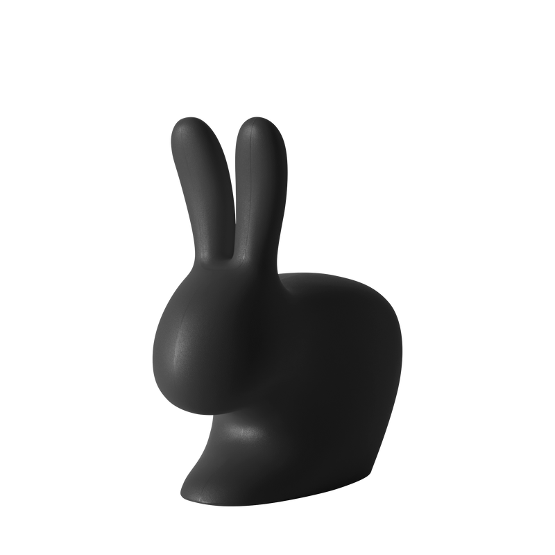Rabbit Chair Black de Qeeboo, disponible chez I.D DECO Marseille