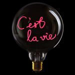 Lumière ampoule à led avec message personnalisé, disponible chez I.D DECO Marseille en retrait boutique et en livraison partout en France