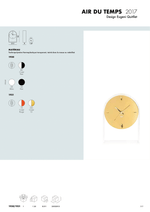 Horloge Air du Temps Kartell, fiche technique, disponible chez I.D DECO Marseille