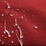 Détail tissu déperlant pouf Point Outdoor Red Fatboy, I.D DECO Marseille