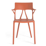Chaise A.I de la marque Kartell, disponible en orange chez I.D DECO Marseille en retrait magasin et en livraison partout en France