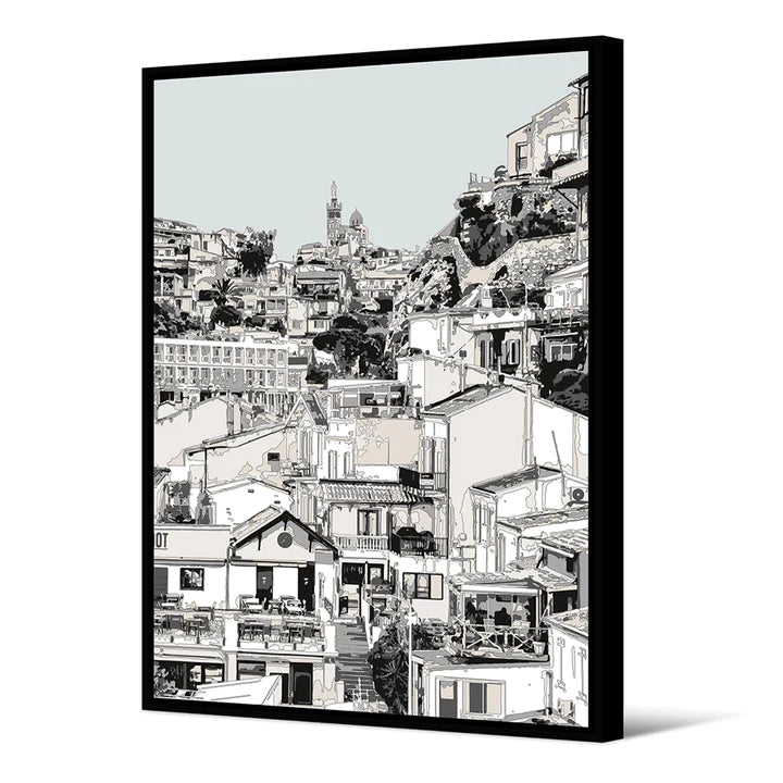 Toile imprimée Marseille par Pôdevache disponible chez I.D DECO Marseille
