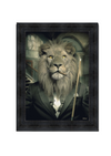 Tableau cadre de sylvain binet Lion mafia disponible chez I.D DECO Marseille 70x50cm