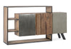 Meuble en bois et métal 3 portes, disponible chez I.D DECO Marseille en retrait boutique et en livraison partout en France