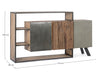 Meuble en bois et métal 3 portes, disponible chez I.D DECO Marseille en retrait boutique et en livraison à domicile partout en France