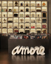 Banc Amore blanc, intérieur et extérieur, disponible chez I.D DECO Marseille en livraison et en retrait boutique