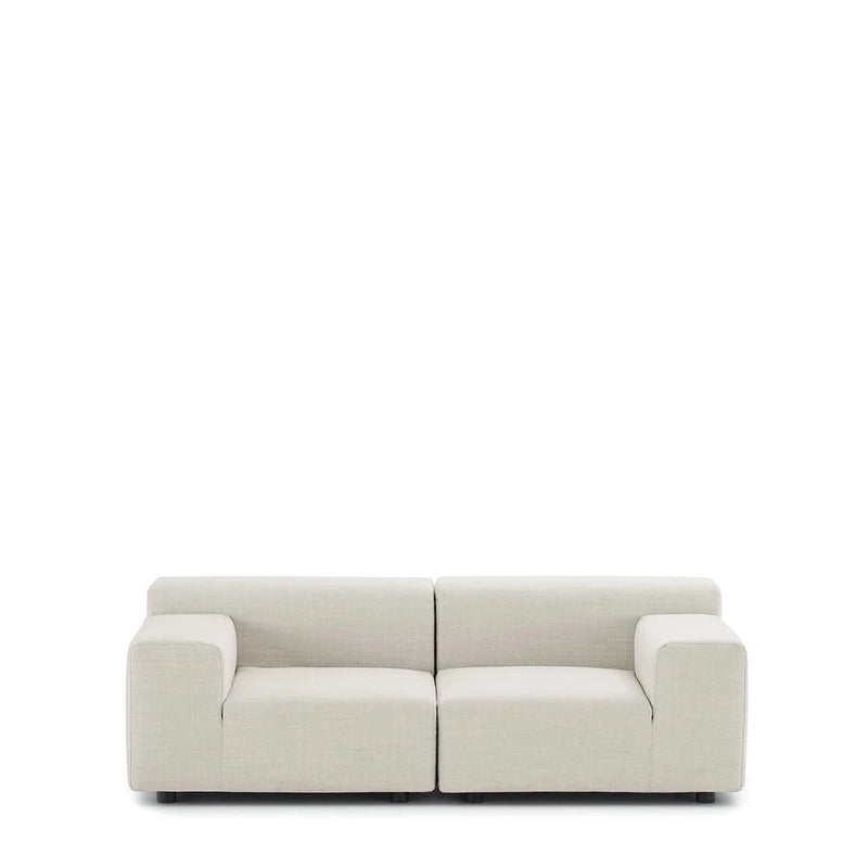 Canapé d'extérieur 2 places modèle PLATSICS de la marque Kartell, coloris blanc, disponible chez I.D DECO