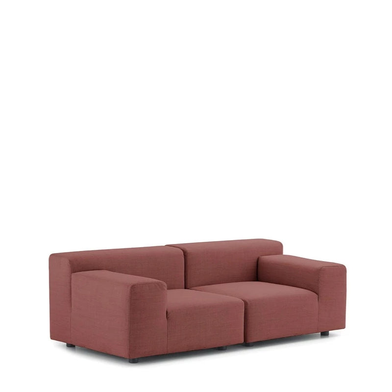 Canapé d'extérieur 2 places modèle PLATSICS de la marque Kartell, coloris bordaeux, disponible chez I.D DECO