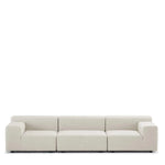 Canapé d'extérieur Plastics 3 places de la marque Kartell, coloris blanc, disponible chez I.D DECO
