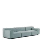 Canapé d'extérieur Plastics 3 places de la marque Kartell, coloris vert, disponible chez I.D DECO