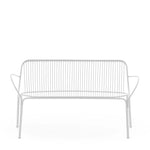 Canapé d'extérieur en métal Hiray de Kartell, coloris blanc, disponible chez I.D DECO