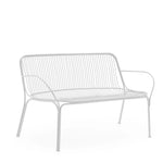 Canapé d'extérieur en métal Hiray de Kartell, coloris blanc, disponible chez I.D DECO