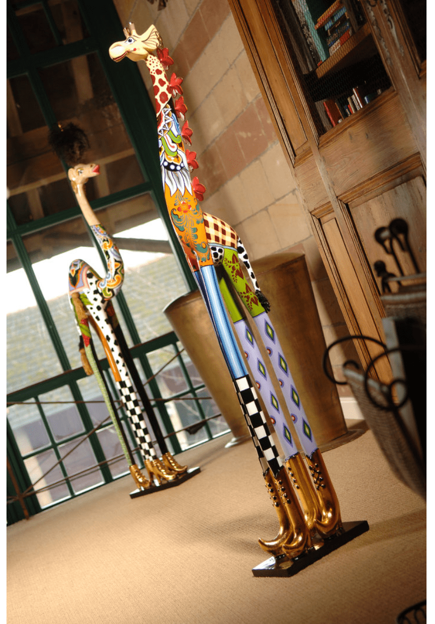 Girafe Roxanna DELUXE Tom's Drag - Sculpture décorative design 150 cm - I.D DECO MARSEILLE