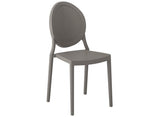 Chaise en polypropylène intérieur / extérieur, empilable, coloris taupe, disponible chez I.D DECO Marseille