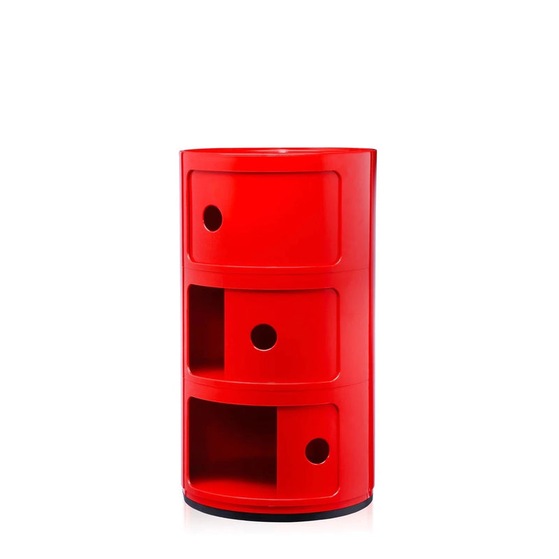 Componibili Classic Rouge 3 tiroirs de la marque Kartell, disponible chez I.D DECO Marseille en livraison partout en France