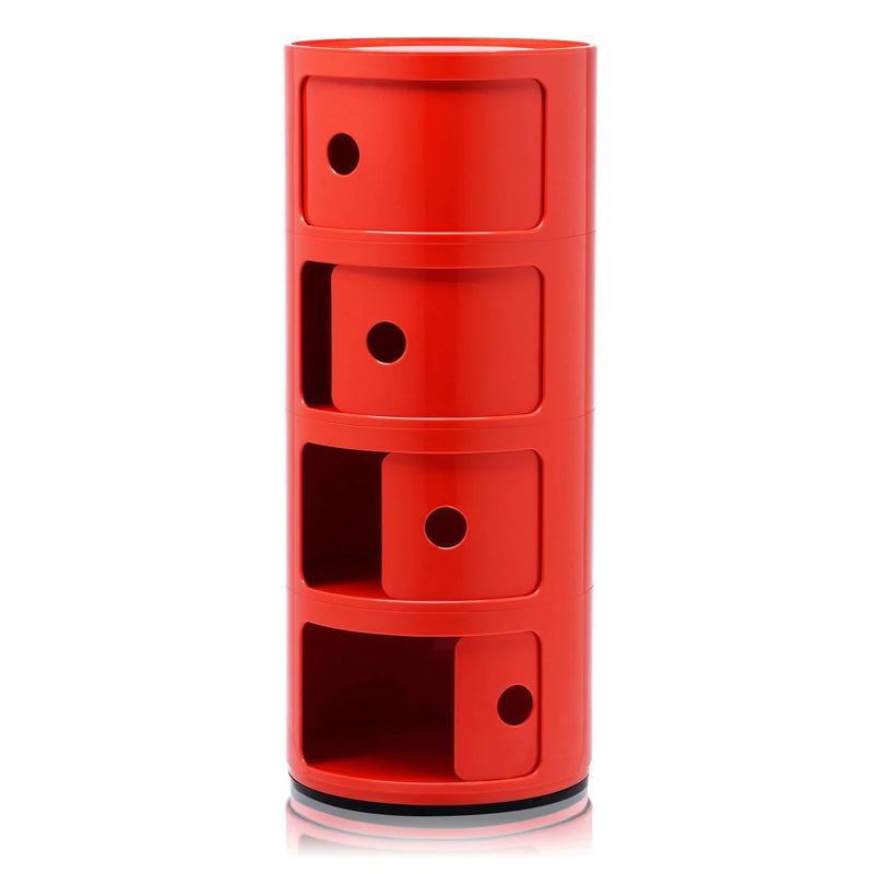 Componibili Classic Rouge 4 tiroirs de la marque Kartell, disponible chez I.D DECO Marseille en livraison partout en France