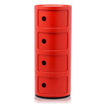 Componibili Classic Rouge 4 tiroirs de la marque Kartell, disponible chez I.D DECO Marseille en livraison partout en France
