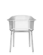 Fauteuil Papyrus Cristal Kartell, vendu par lot de 2, disponible en 3 coloris chez I.D DECO Marseille ou en livraison partout en France