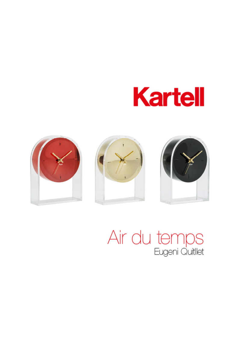 Horloge Air du Temps Kartell chez I.D DECO Marseille