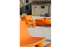 Fauteuil de jardin Low Lita de Slide, coloris Pumpkin Orange, disponible chez I.D DECO Marseille