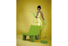 Fauteuil de jardin Low Lita de Slide, coloris Lime Green, disponible chez I.D DECO Marseille
