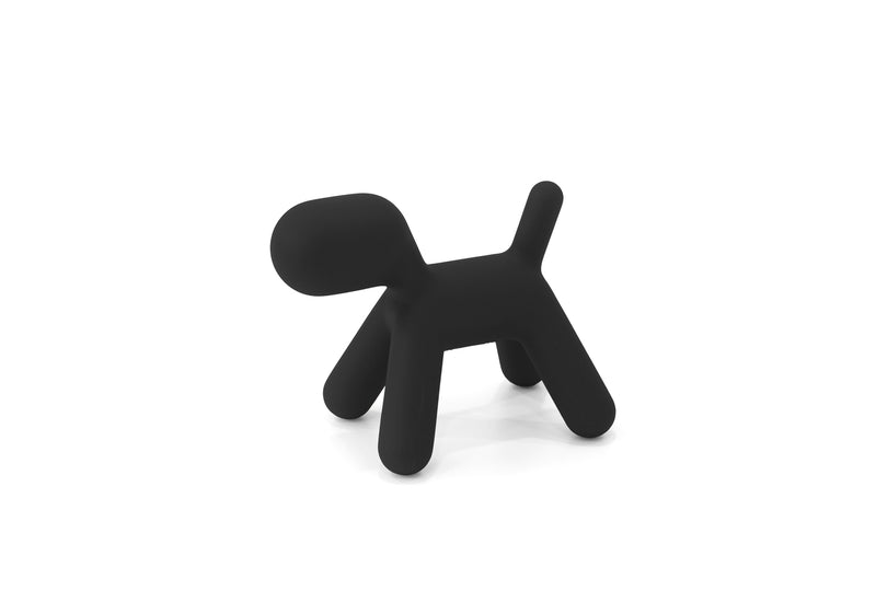 Puppy XS, sculpture intérieur extérieur de la marque Magis, coloris Noir, disponible chez I.D DECO Marseille en retrait boutique ou en livraison partout en France