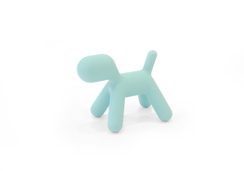 Puppy XS, sculpture intérieur extérieur de Magis, coloris bleu, disponible chez I.D DECO Marseille