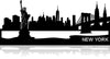 Skyline New York, applique murale en métal découpée au laser, disponible en 3 tailles chez I.D DECO Marseille en retrait boutique ou en livraison partout en France