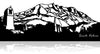 Skyline Sainte Victoire, applique murale en métal découpée au laser disponible en 3 tailles chez I.D DECO Marseille en retrait boutique ou en livraison partout en France