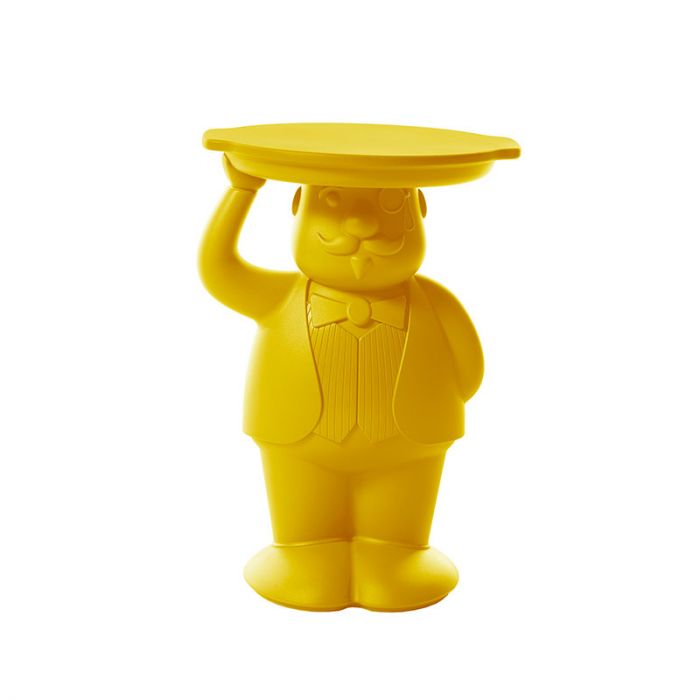 Table d'appoint Ambrogio Slide jaune saffron yellow, disponible chez I.D DECO Marseille en retrait boutique et en livraison partout en France