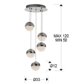 Suspension LED Sphères Multiples, disponible chez I.D DECO Marseille en retrait boutique ou en livraison partout en France