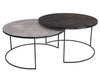 Table basse Roma ronde avec plateau en céramique disponible en plusieurs couleurs et plusieurs dimensions chez I.D DECO Marseille