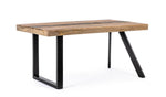 Table de repas en bois et pied métal, 2 dimensions disponible chez I.D DECO Marseille en retrait boutique ou en livraison à domicile partout en France