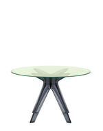 Table de repas Sir Gio Ronde de Kartell, plateau vert, disponible chez I.D DECO Marseille et en livraison partout en France