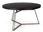 Table Basse Noire Verre/Métal